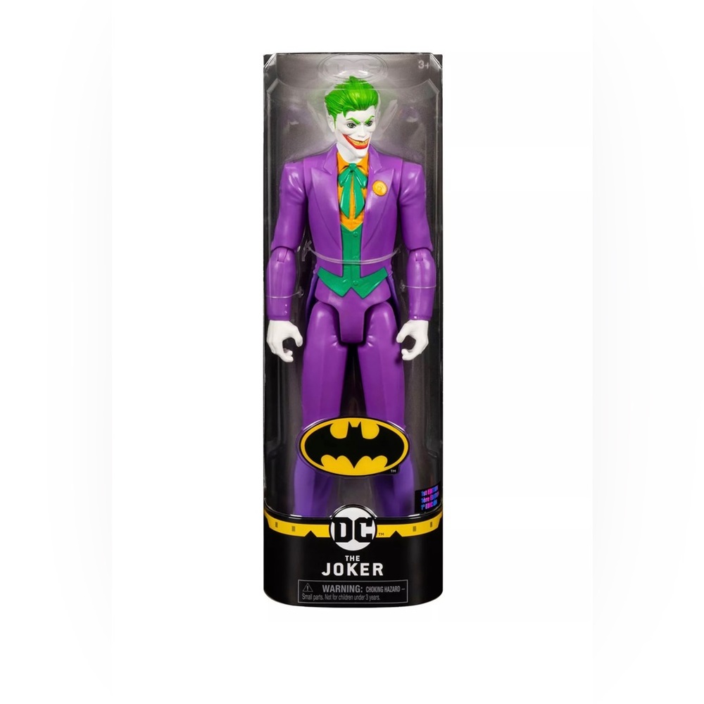 DC COMICS BATMAN, 12-Inch THE JOKER Action Figure Toy, Kids Toys for Ages 3+